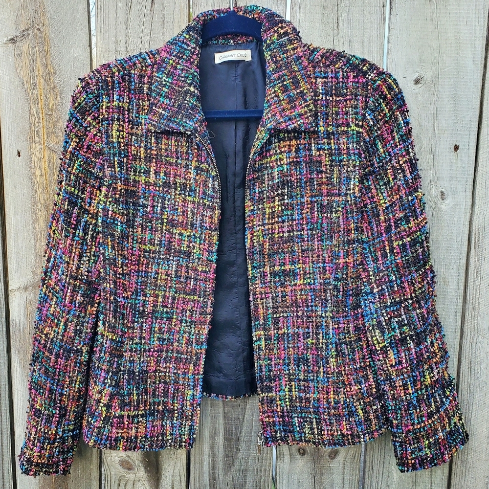 Coldwater Creek rainbow blazer